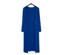 Women Summer Maxi Long Modal Cardigan Shawl Sun Protection Essential Solid Open Front Thin Coat Cardigan Tops Royal Blue