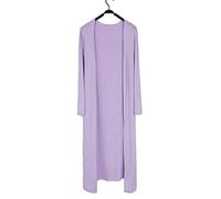 Women Summer Maxi Long Modal Cardigan Shawl Sun Protection Essential Solid Open Front Thin Coat Cardigan Tops Purple