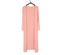 Women Summer Maxi Long Modal Cardigan Shawl Sun Protection Essential Solid Open Front Thin Coat Cardigan Tops Pink