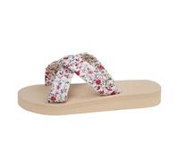 Women Summer Open Toe Slippers Casual Shoes for Daily Leisure and Beach Trips Comfortable Flat Sandals Perfect to Pair with Beach Pants or Jeans, beige, 8.5 UK