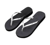 Women Summer Sandals Stylish Open Toe Simple Ladies Flip Flops Breathable Quick Drying Casual Thong Slippers with PU Slim Strap Beach Indoor Outdoor