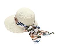Women Summer Wide Straw Hat Beach Foldable Sun Hats Floppy Roll Up Sun Cap UPF 50+ Caps Viscera 3 Mens Small Straw Hats Linen Ladies Summer Hats and Caps Printed Uv Golf Hat