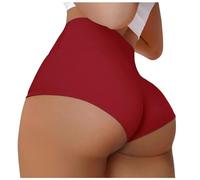 Women Summer Yoga Shorts Booty Butt Lifting Scrunch Shorts High Waisted Workout Gym Active Hot Pants Metallic Shorts for Women Women Shot Pant Wine