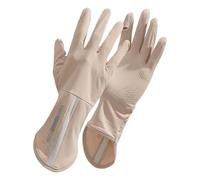 Women Sun Protections Gloves Ice Silk Long Thin Driving Electric Vehicle Riding Touch Screens Enduring Sunshade Ice Silk Breathable Gloves