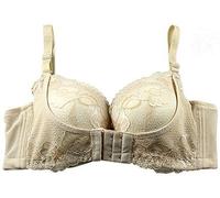 Women Super Boost Magic Enhancer Push up Bra Sets Gel Padded Side Support (36, Beige)