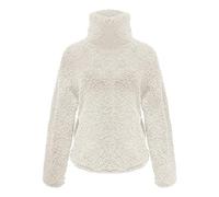 Women Sweatshirt,Women'S Solid Color Long Sleeved High Neck Pullover Split Hem Double Fleece Hoodie