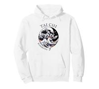 Women Tai Chi, Vintage Historic Retro Drawing, Harmony Flow Pullover Hoodie