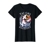 Women Tai Chi, Vintage historic Retro drawing, Harmony Flow T-Shirt