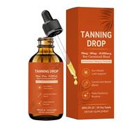 Women Tanning Drops, Sunless Bronzing Supplement Lotion, 60ml Device with Face Use, Glow Aid, Vacation Prep with Easy Handling, Home Accessories for Men Wife Boyfriend Girlfriend Family Friends Adults