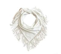 Women Tassel Triangle Scarf Belt 120cm Boho Wrap | Elegant fringe detail, boho charm, adjustable fit, 120cm length, black or white options