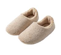 Women Teddy Fleece Fully Closed Back Winter Indoor House Bootie Slippers