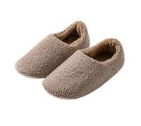 Women Teddy Fleece Fully Closed Back Winter Indoor House Bootie Slippers