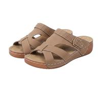 Women Thick Platform Slip On Sandals, Ladies Open Toe Slide Heel Mule, Lightweight Non-Slip Sandals, Thick-Soled Wear-Resistant Walking Shoes for Movie Dates And Leisure Hangouts