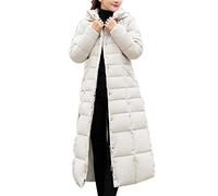 Women Thickened Long Down Jacket Hooded Maxi Winter Puffer Outerwear Parka Coat with Belt