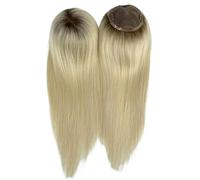 Women ToppersReal Human Hair, Mono Base for Thinning Hairs, Lightweight Breathable, Add Volume Can Be Curled for Women Charming(T3-60,5''x5''16 inch)