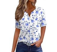 Women Tops, Holiday Essentials for Women My Orders Tops Cotton Tops for Women UK White Blouses Plus Size Clothing Ladies 20 Bubble Hem 18 Crochet Blouse for Women Ladies Black (Blue,XL)