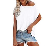 Women tops off shoulder tshirt sweater casual short sleeve blouse tunic tops long sleeve shirt top one solid color sexy casual basic tops blouse basic shirts teenage girls women shirt blouse tunic