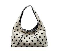 women tote bag casual work bag slouchy tote bag trendy shoulder bag sweet polka dot hobos bag gift hobos purse for women, Black