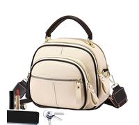 Women Tote Bag - PU Polyester 22x19x13cm, Handbag, Adjustable Strap Design | Multi Compartment Storage, Shoulder Purse, Travel Bag For Shopping, Holidays, Commuting