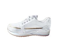 Women Trainers Air Cooled Trainers with Ventilated Midsole Channels Actively Pumps Air Through The Shoe to Keep Feet Cool and Dry in Walking Shoes White