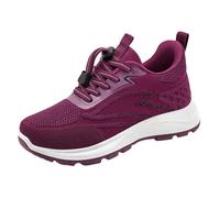 Women Trainers Lace Up Low Top Mesh Sports Shoes Lightweight Breathable Athletic Running Sneakers Non Slip Comfortable Casual Walking Sneakers Orthopedic Shoes With Arch Support Tennis Trainers