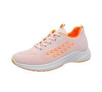 Women Trainers Trainers with Achilles Tendon Relief Channel Soft Padding Reduces Pressure on The Back of The Heel Beneficial for Girls Orange