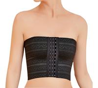 Women Trans Chest Binder, Lesbian Breast Binder Strapless Elastic Flat Chest Compression Top Tomboy Underwear Tank Top