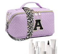 Women Travel Toiletry Bag | Waterproof Portable Makeup Bag Cosmetic Bag | Woven Classified Storage Toiletry Bag for Women Her Mom Bridesmaid