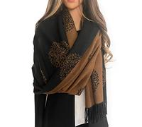 Women Tree Of Life Blanket Scarf - Winter Scarfs, Reversible Pashmina Shawl, Womens Scarves & Wraps, Ladies Scarf Thick Blanket, Warm Scarf Big Large Wrap, Tree Life Womens Gift (Cashmere Black)