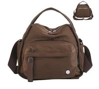 Women Trendy Nylon Crescent Crossbody Purses Underarm Shoulder Bag, Soft Top Handle Handbag Purse (Coffee,Large)