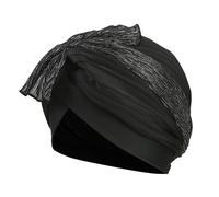 Women Turban Swim Caps Fabric Swim Swimming Caps for Long Hair Nylon Cloth Pleated Elastic Comfort Bathing Cap Swimming Hats Keep Hairstyle Unchanged Beanie Cap Ear Protection Non-Waterproof
