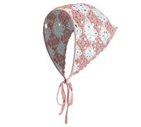 Women Turban Triangle Head Scarf Floral Headwear Kerchief Hairband Head Scarf Vacation Photo Props Crocheted Turban