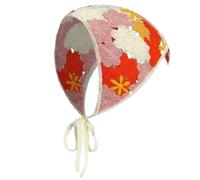 Women Turban Triangle Head Scarf Floral Headwear Kerchief Hairband Head Scarf Vacation Photo Props Crocheted Turban