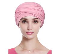 Women Turban Twisted Head Wraps for Cancer Patients Light Pink