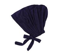 Women Under Scarf Hat Hijab Cap, Islamic Muslim Hijab Undercap Under Inner Under Scarf Hat Back Tie Closure Turban Head Wraps Solid Color Underscarf Hijab Cap Chemotherapy Sleep Cap