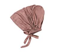 Women Under Scarf Hat Hijab Cap, Islamic Muslim Hijab Undercap Under Inner Under Scarf Hat Back Tie Closure Turban Head Wraps Solid Color Underscarf Hijab Cap Chemotherapy Sleep Cap