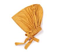 Women Under Scarf Hat Hijab Cap, Islamic Muslim Hijab Undercap Under Inner Under Scarf Hat Back Tie Closure Turban Head Wraps Solid Color Underscarf Hijab Cap Chemotherapy Sleep Cap