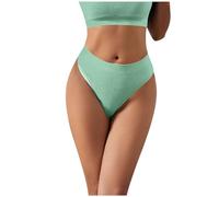 Women Underwear Cotton Womens Brazilian Knickers Tummy Control Knickers For Women Cotton Underwear For Women Knickers Women Thongs High Waist Pants Ladies Seamless Knickers Mint Green