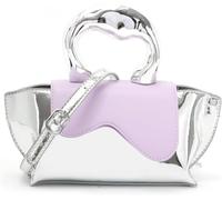 Women Unique Silver Crossbody Bags Evening Bag Tote Handbag Satchel Bag Small Cute Shoulder Bags Hobo Purse(Purple)