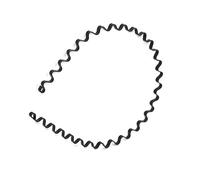 Women Unisex Hippie Wavy Zigzag Sports Soccer Metallic Hair Band Head Band Hoop