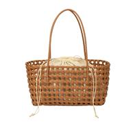 Women Vegetable Basket Large Capacity Designer Handbag Breathable Handmade Woven Rattan Bag for Daily Office Work Outing Social Occasions Women, Travel, Vacation