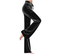 Women Velour Joggers Sweatpants Jogging Pants Velvet Trousers Soft Casual Drawstring Tracksuit Bottoms Stretchy Yoga Trousers Elasticated Waist Straight Leg Work Trouser for Women UK Yoga Leisure