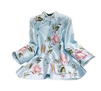 Women Vintage Summer Cheongsams Top Traditional Chinese Clothes Woman Tang Suit Tops Embroidery Embroidered Shirts