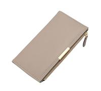 Women Wallet New Pattern Wallet Solid Color Long Multi Card Versatile Handbag Note 8 Phone Case Wallet (Khaki, One Size)