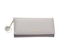 Women Wallet Purse Handbag Long Wallet Large Capacity Wallet Solid Color Fashionable New Pattern Card Bag Wallet Phone Cases (Grey, One Size)
