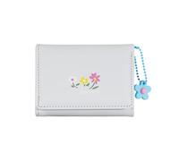 Women Wallet with Card Holder Short Purse PU Leather Wallet Simple Change Purse Floral Print Coin Pu Leather Change Floral Print Simple with Card Holder
