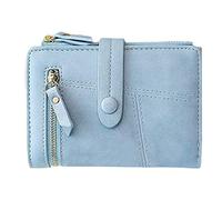 Women Wallets Short Holder Purses Fold Small Female Card Purse Wallet Note 10+ Case Wallet Men (Blue, One Size)