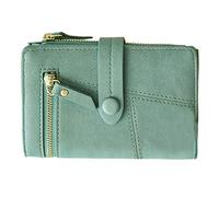 Women Wallets Short Holder Purses Fold Small Female Card Purse Wallet Note 10+ Case Wallet Men (Green, One Size)