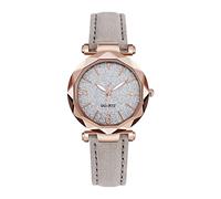 Women Watch Ladies Watch Women's Middle School Student Belt Stone (Grey, One Size)