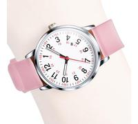 Women Watch - Silicone Strap Analog Waterproof Minimalist 4.2cm/170g | Easy Read Casual Fashion 24 Hour Watch Professionals, Students, Alloy Accessory, Button Battery